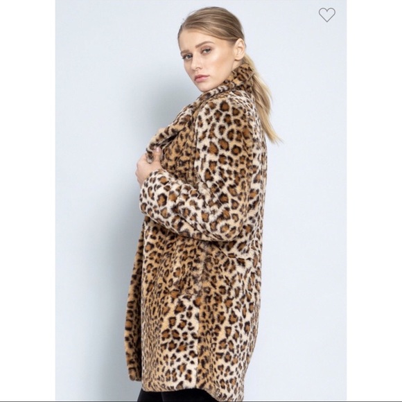 Anastasia Faux Fur Coat - Leopard - Picture 4 of 8